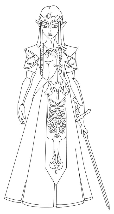 zelda coloring pages printable