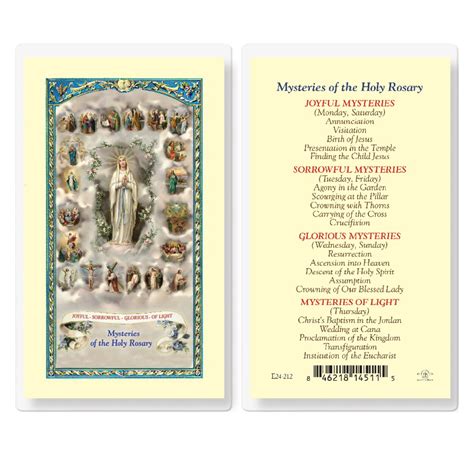 mysteries   holy rosary divine mercy gift shop