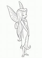 Fairies Tinkerbell Fata Silvermist Hada Colorkid sketch template