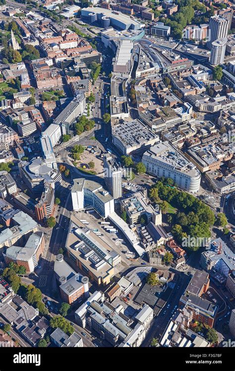 bristol city centre aerial view high resolution stock photography