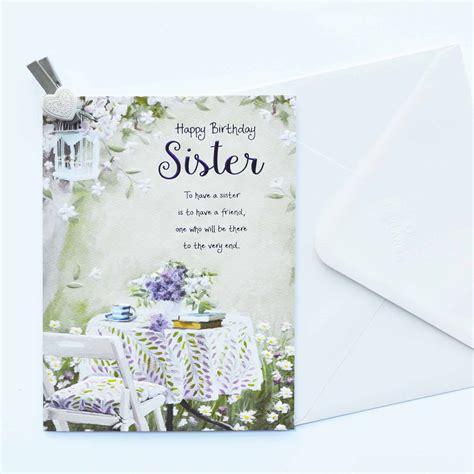 free printable happy birthday card six clever sisters little sister