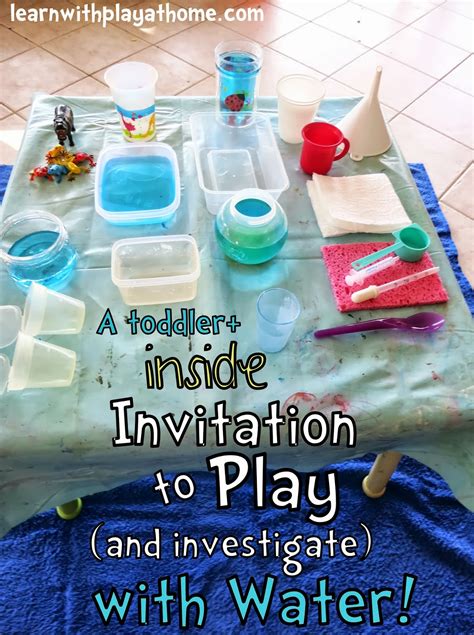 learn  play  home toddler  water play activity