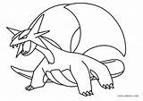 Pokemon Dragon sketch template