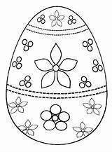Huevos Pascua Pintar Egg Ampliar Haz sketch template