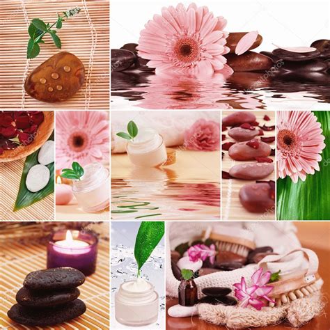 collage spa composition stock photo aff spa collage