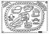 Passover Seder Coloring Plate Pages Drawing Happy Printable Food Color Pesach Sheets Meal Worksheets Kids Colouring Easter Sedar Template Israel sketch template