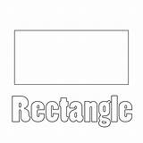 Rectangle Coloring Pages Preschoolers Printable sketch template