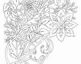 Coloring Printable Mandala Bouquet sketch template
