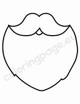 Mustache Claus Coloringpage sketch template