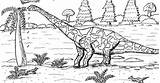 Sauropod sketch template