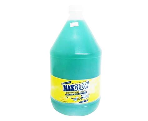 max glow dishwashing liquid lemon scents  gallon