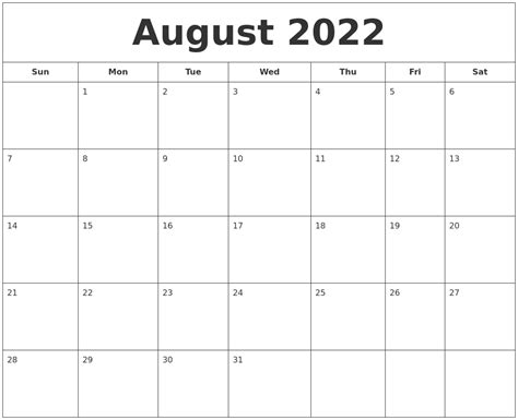 july august  calendar printable printable world holiday
