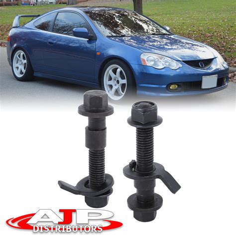 mm  steel adjustable alignment suspension camber bolts kit black pc ebay