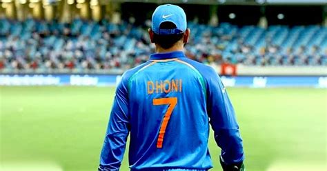 ms dhoni immortalised jersey number 7 and i can t see anyone wearing it again