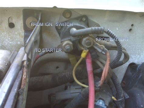ford  starter solenoid wiring diagram  wiring diagram sample