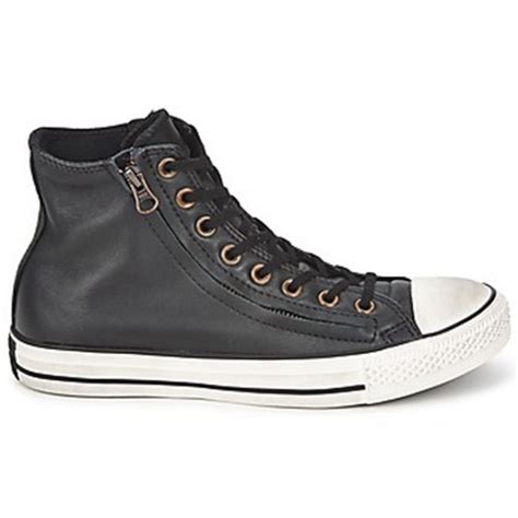 Converse All Star Double Zip Leather Hi Jet Black Women S Shoes M00000125