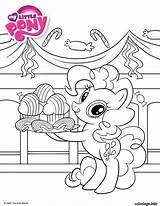 Little Poney Colorier Equestria Pinkie Hellokids Jecolorie sketch template