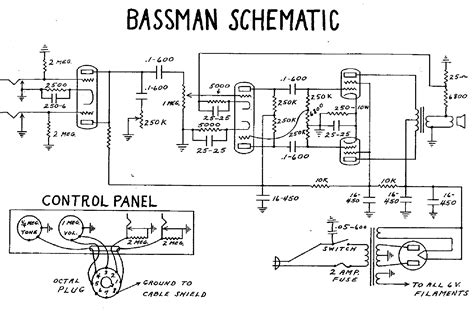 fender bassman  service manual  schematics eeprom repair info  electronics experts