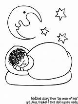 Coloring Pages Bedtime Sleep Sleeping Kids Cartoon Ocean Popular sketch template
