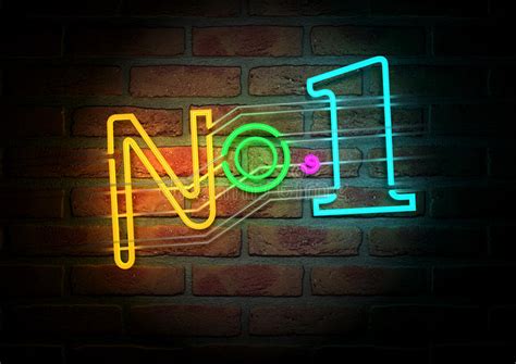 Neon Stripper Sign On A Face Brick Wall Stock Illustration