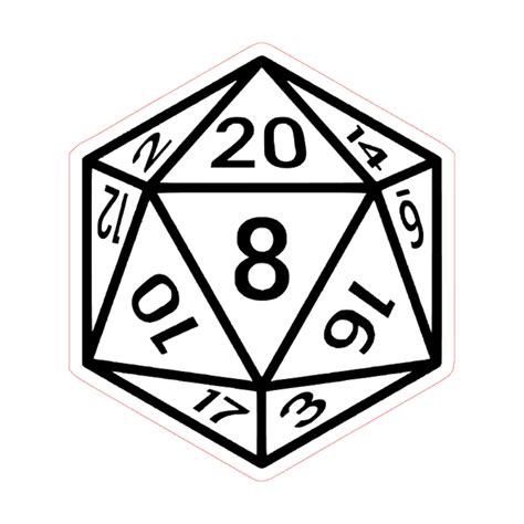 numbered  dice svg file dungeons  dragons etsy