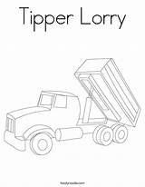 Coloring Forklift Lorry Tipper Truck Print Getcolorings Pages Color sketch template