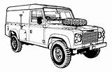 Rover Rovers Defender Coloring sketch template