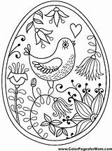 Coloring Pages Bird Birds Adult Spring Easter Robin Red Egg Printable Books Adults Cute Color Embroidery Colouring Getcolorings Baby Getdrawings sketch template