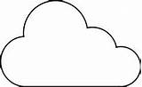 Cloud Template Printable Baby Coloring sketch template