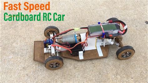 fast speed rc car homemade remote control cardboard truck  home youtube