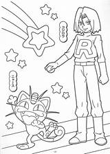 Rocket Jessie Pintar Pokémon Scans sketch template