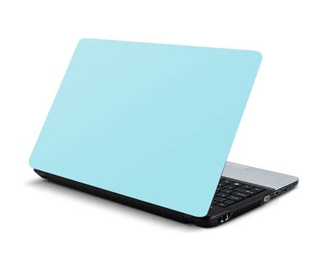 sky blue skin laptop solid color notebook vinyl dell inspiron etsy