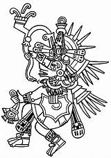 Aztec Coloring Pages Sun Calendar Mayan Tlaloc Warrior Printable Color Getcolorings Stone Kids Bulkcolor Colorings Choose Board Print sketch template