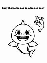 Shark Baby Coloring Doo Printable Pages Pinkfong Kids Book Categories sketch template