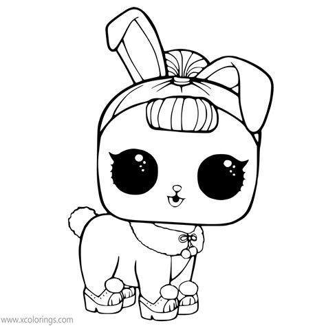 lol pets coloring pages crystal bunny xcoloringscom