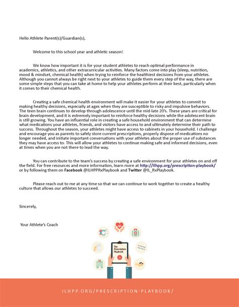 coach  parent letter illinois human performance project