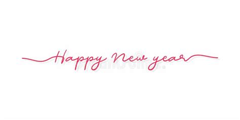happy  year typographic cursive writing greeting card   year