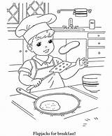 Coloring Pages Winter Kids Pancakes Pancake Make Making Activities Activity Indoor Color Create Colouring Book Sheets Fun Printable Clipart Breakfast sketch template