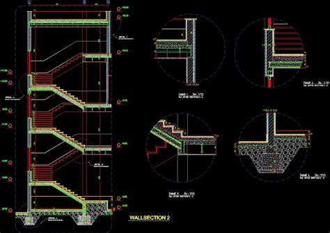 details stairs dwg section  autocad designs cad