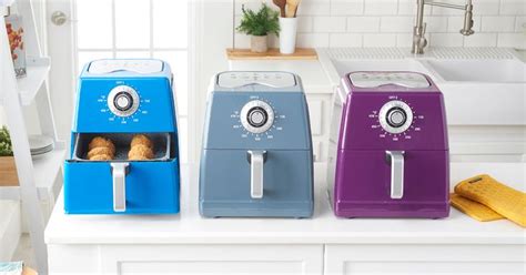 colored toasters sitting  top   counter       kitchen