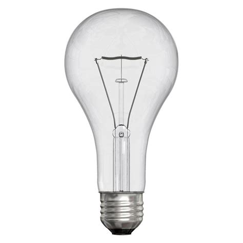 ge  watt incandescent  clear light bulb acl tp  home
