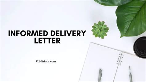 informed delivery letter   letter templates print