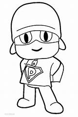 Pocoyo Coloring Pages Super Kids Printable Cool2bkids sketch template