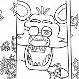 Coloring Pages Foxy Fnaf Bonnie Withered Popular sketch template