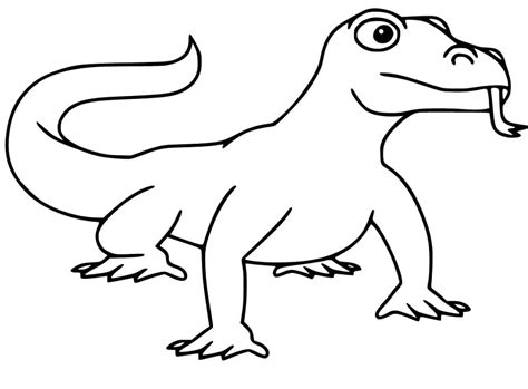 komodo dragon coloring pages  printable coloring pages  kids