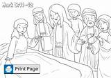 Jairus Jesus Heals Printable Connectusfund sketch template