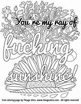 Coloring Swear Pages Words Printable Adults Book Comments sketch template