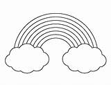 Rainbow Printable Clouds Template Pattern Patternuniverse Stencils Cloud Outline Templates Print Patterns Use Crafts Stencil String Molde Pdf Cut Creating sketch template