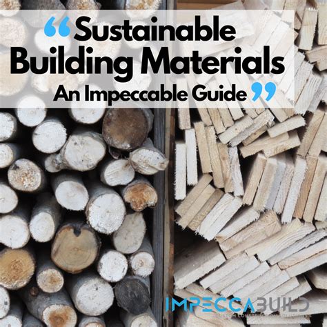 sustainable building materials