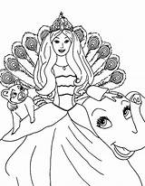 Coloring Pages Barbie Princess Island Drama Printable Getcolorings Color Total Popular sketch template